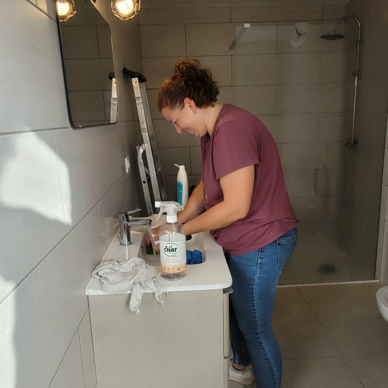 Nettoyage de la salle de bain