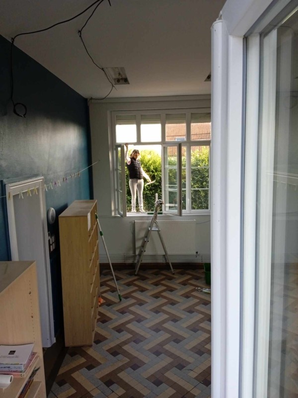 Nettoyage des fenêtres d'une école à Epégard 27