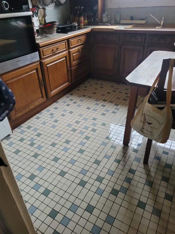Remise en état d'une cuisine chez des seniors près du Neubourg 27